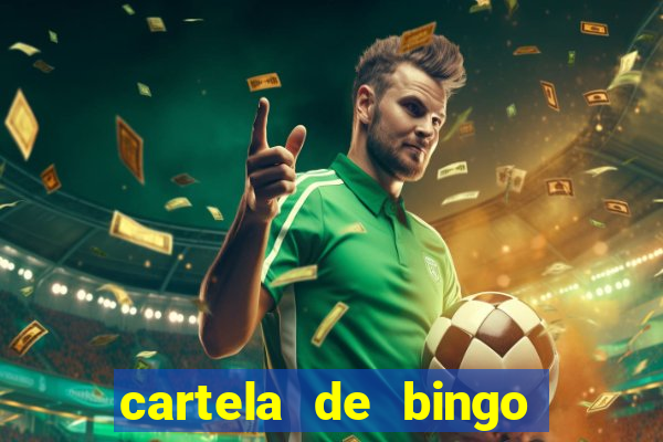 cartela de bingo cha de bebe